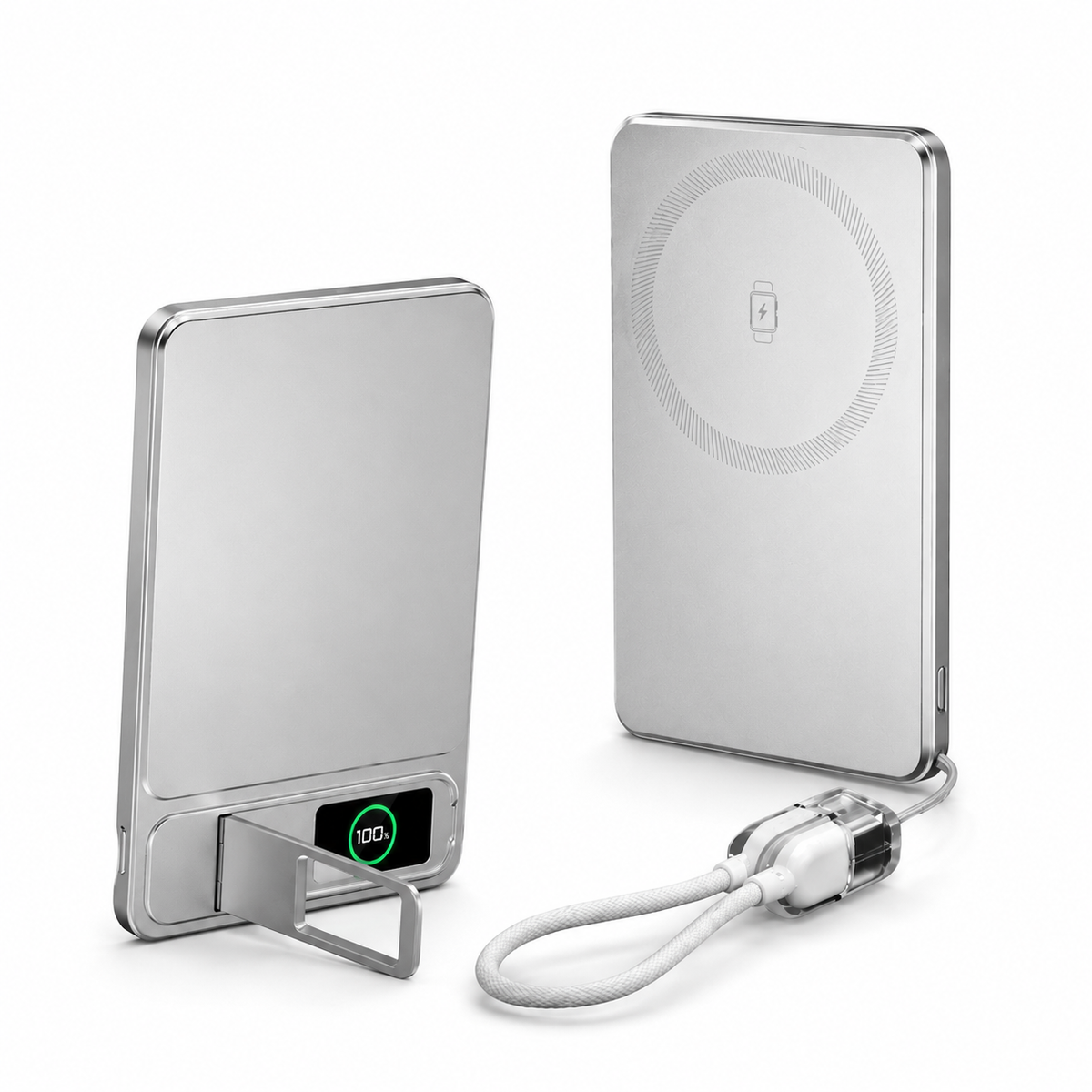 Premium Magnetic Wireless Power Bank Fast Charging Portable Battery Digital Display Metal Shell USB-C Wireless Charger Two-Way Charging Compatible with iPhone