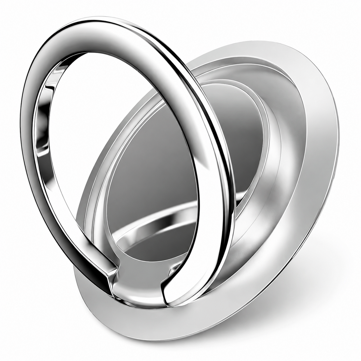 Premium Metal Finger Ring Phone Holder 180° Rotating Phone Grip Stand Foldable Kickstand Adhesive Smartphone Holder Zinc Alloy Slim iPhone