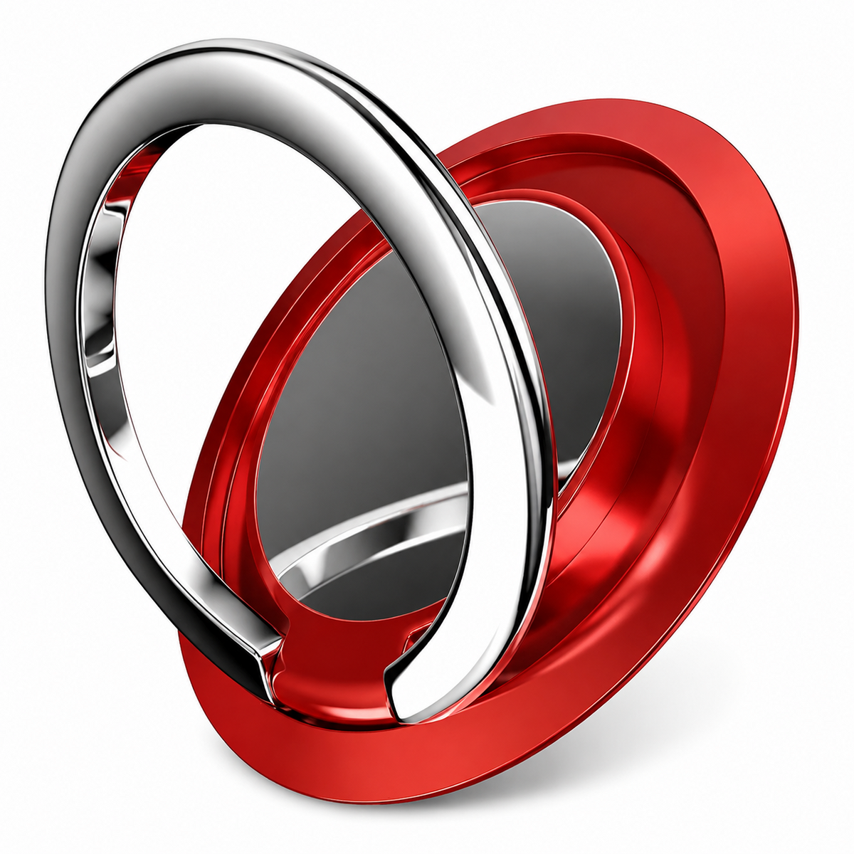 Premium Metal Finger Ring Phone Holder 180° Rotating Phone Grip Stand Foldable Kickstand Adhesive Smartphone Holder Zinc Alloy Slim iPhone