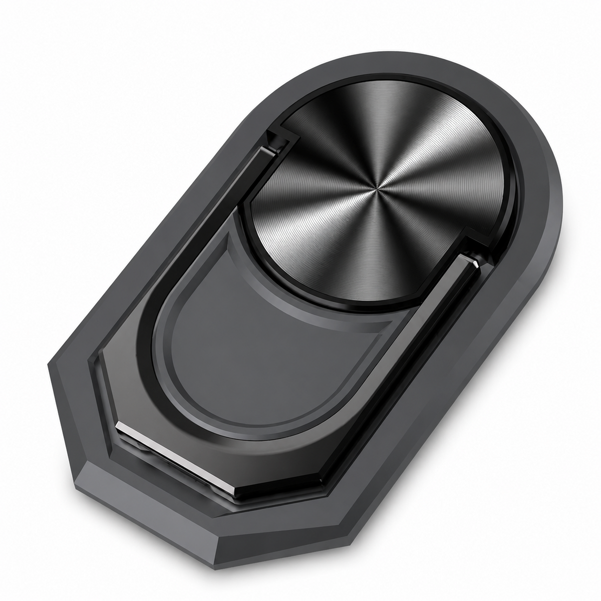 Premium Metal Finger Ring Phone Holder 180° Rotating Phone Grip Stand Foldable Kickstand Adhesive Smartphone Holder Zinc Alloy Slim iPhone