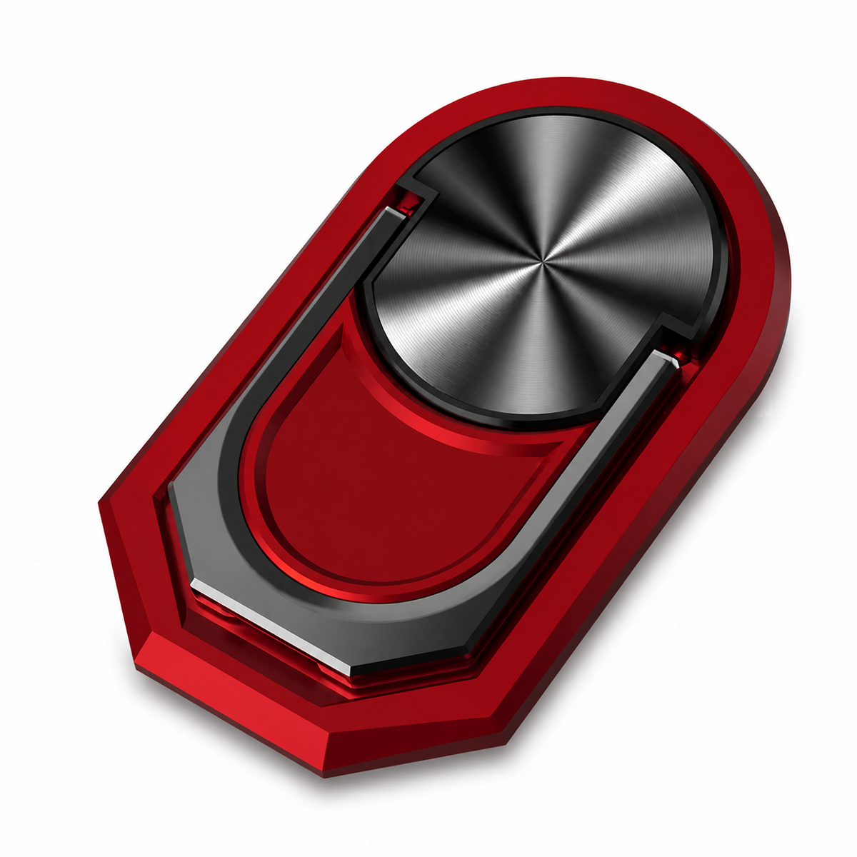 Premium Metal Finger Ring Phone Holder 180° Rotating Phone Grip Stand Foldable Kickstand Adhesive Smartphone Holder Zinc Alloy Slim iPhone