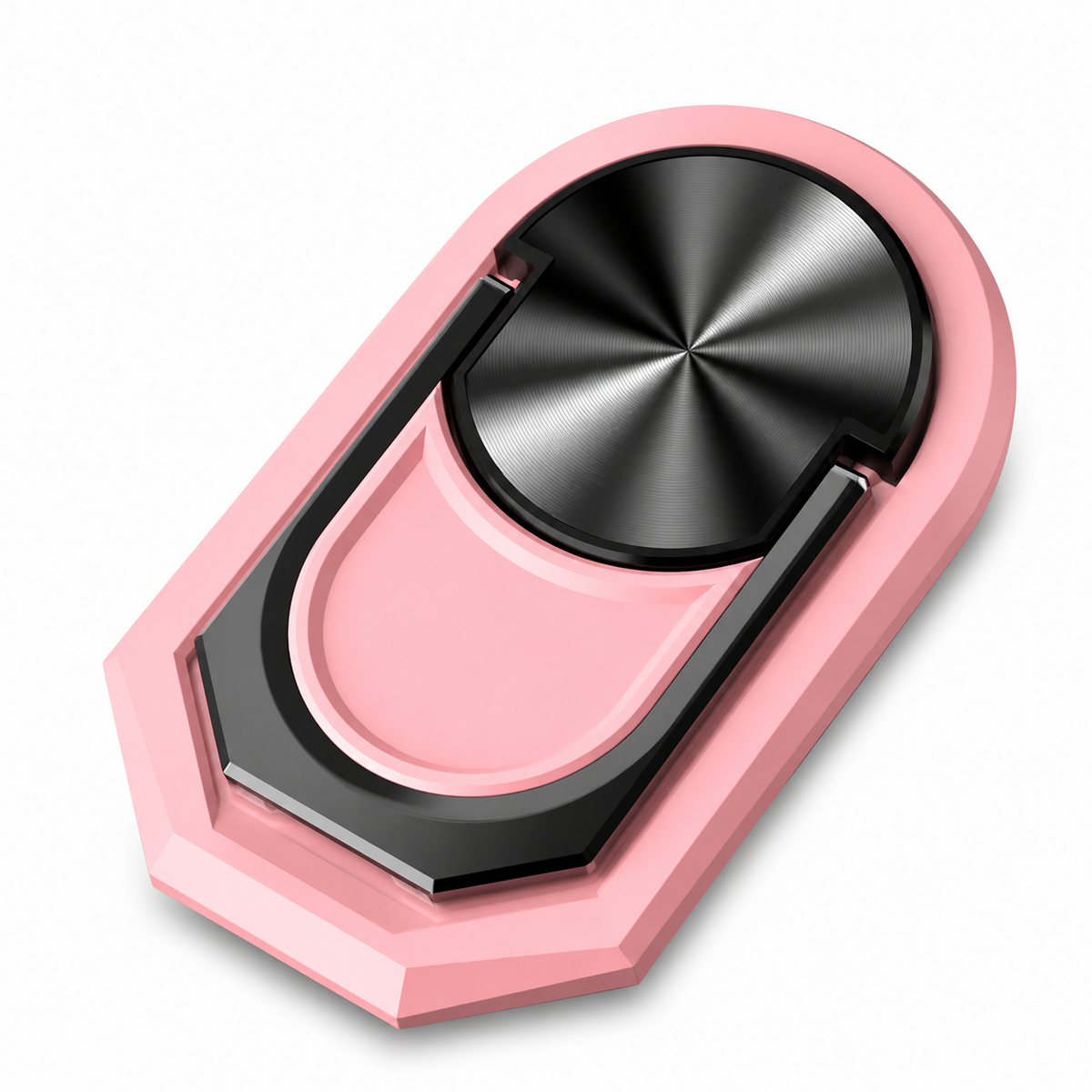 Premium Metal Finger Ring Phone Holder 180° Rotating Phone Grip Stand Foldable Kickstand Adhesive Smartphone Holder Zinc Alloy Slim iPhone