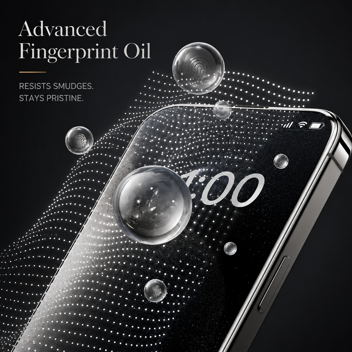 Premium Privacy Screen Protector Anti-Spy Tempered Glass HD Display Fingerprint Resistant Scratch Resistant Shatter Protection Compatible with iPhone