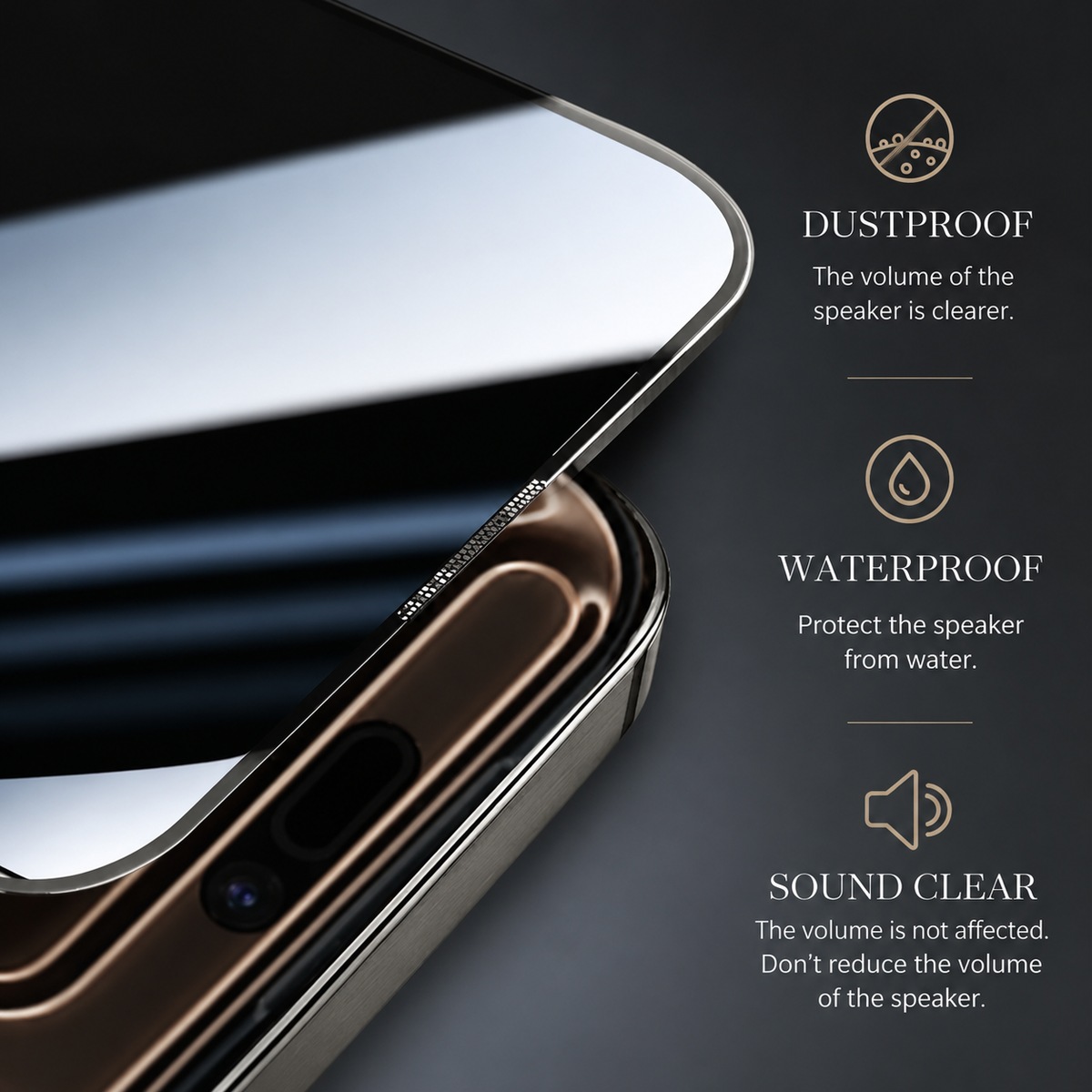 Premium Privacy Screen Protector Tempered Glass Anti-Spy HD Full Coverage Oleophobic Anti-Fingerprint Scratch Resistant Compatible with iPhone