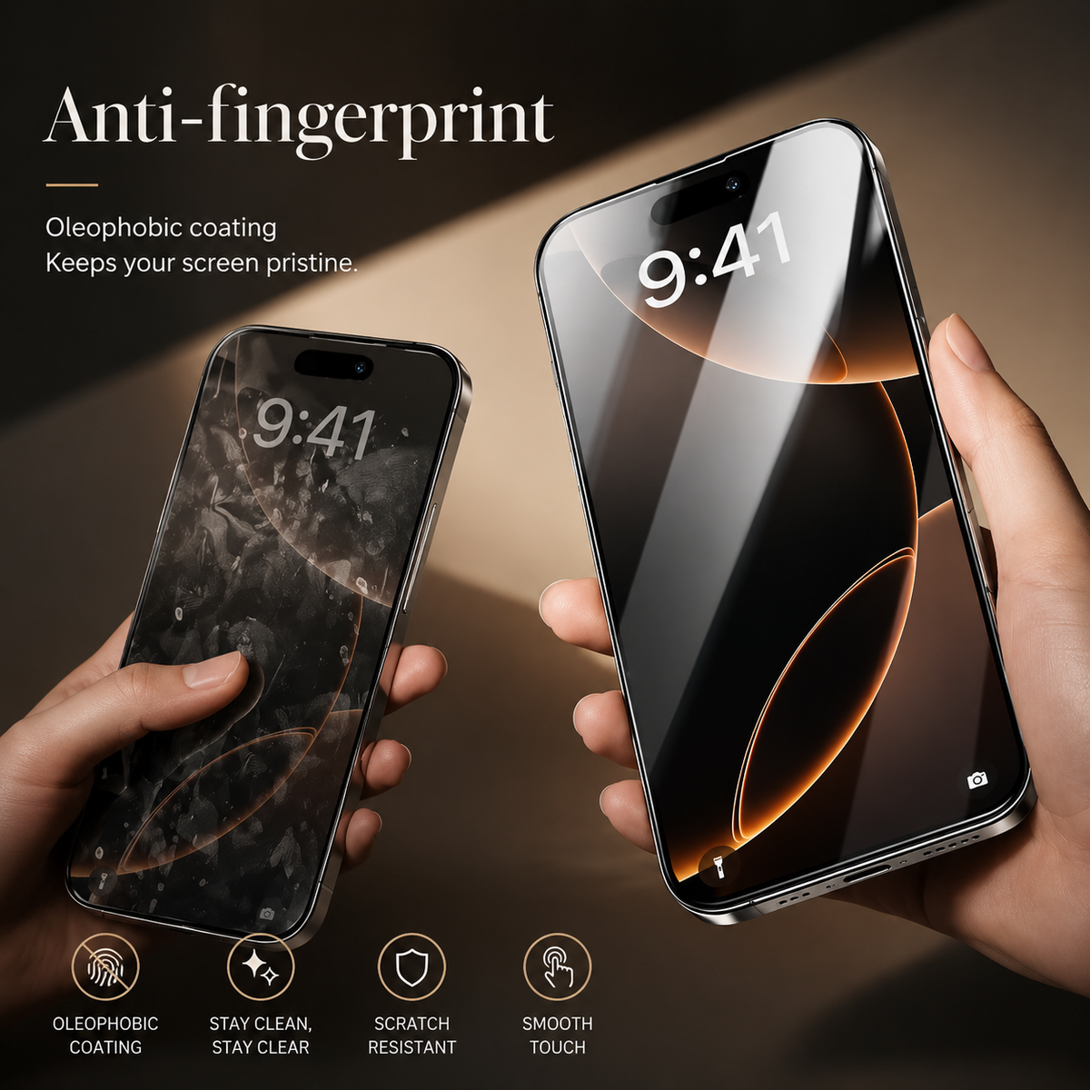 Premium Privacy Screen Protector Tempered Glass Anti-Spy HD Full Coverage Oleophobic Anti-Fingerprint Scratch Resistant Compatible with iPhone