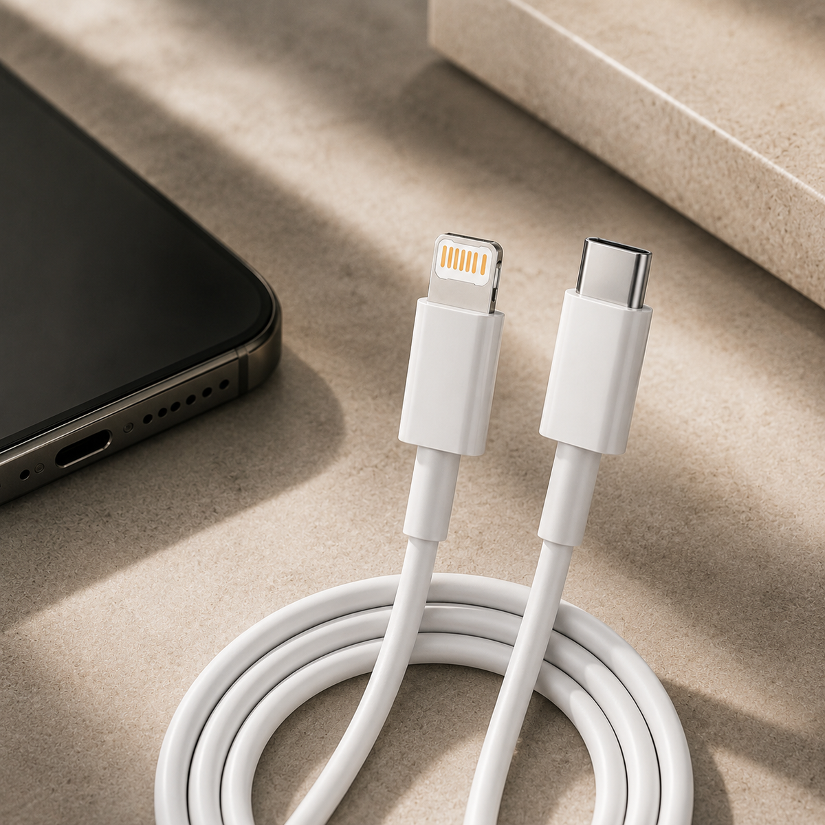 Premium USB-C PD Fast Charging Cable 35W 2.4A Data Sync Charging Cord Durable TPE/TPU Fast Charge Cable Reliable Power Compatible with iPhone