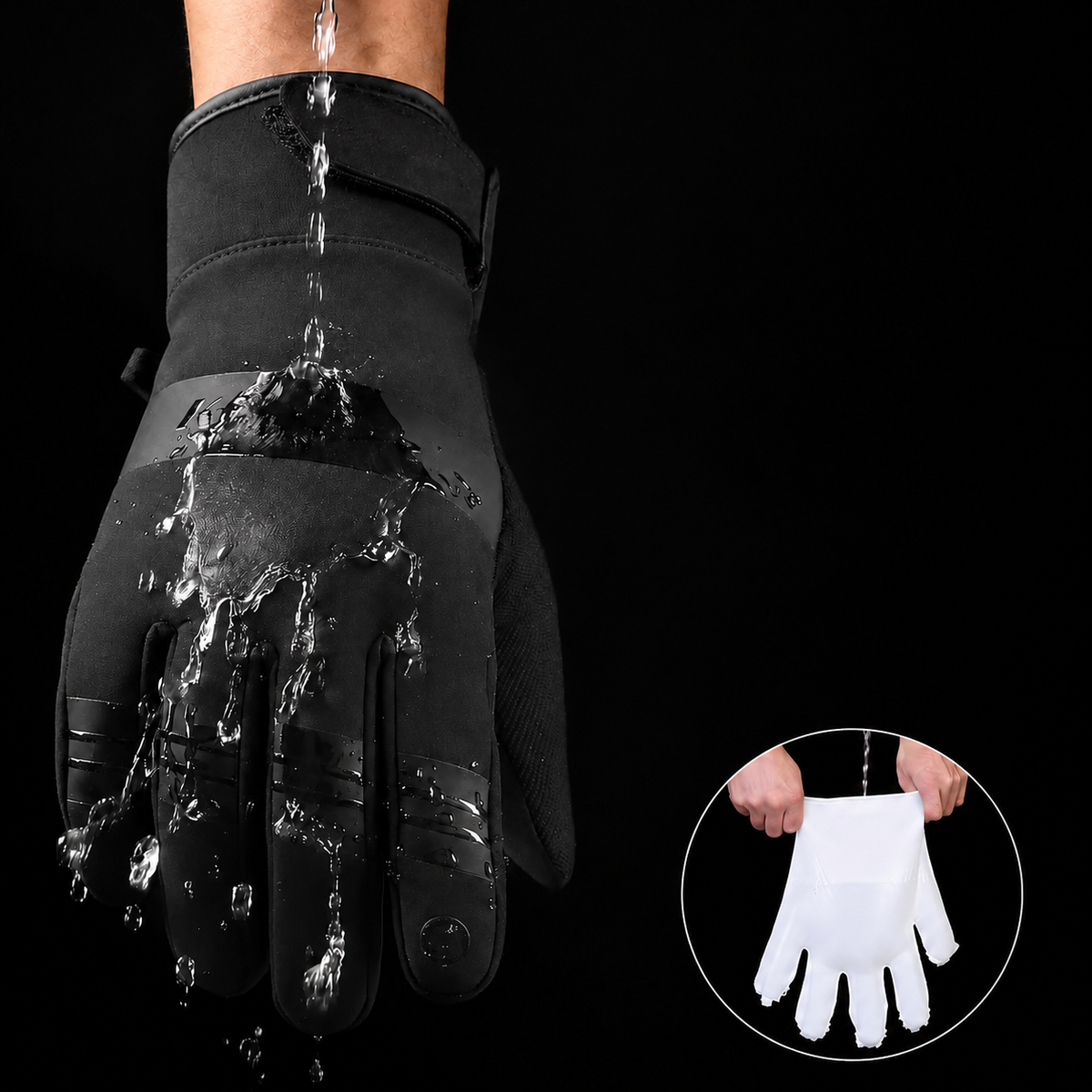 Premium Winter Cycling Gloves Waterproof Thermal Touchscreen Windproof Anti-Slip Sports Riding Gloves Insulated Outdoor Unisex Cold Weather Daily Grip
