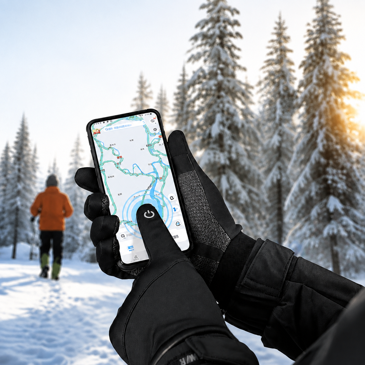 Premium Winter Cycling Gloves Waterproof Thermal Touchscreen Windproof Anti-Slip Sports Riding Gloves Insulated Outdoor Unisex Cold Weather Daily Grip