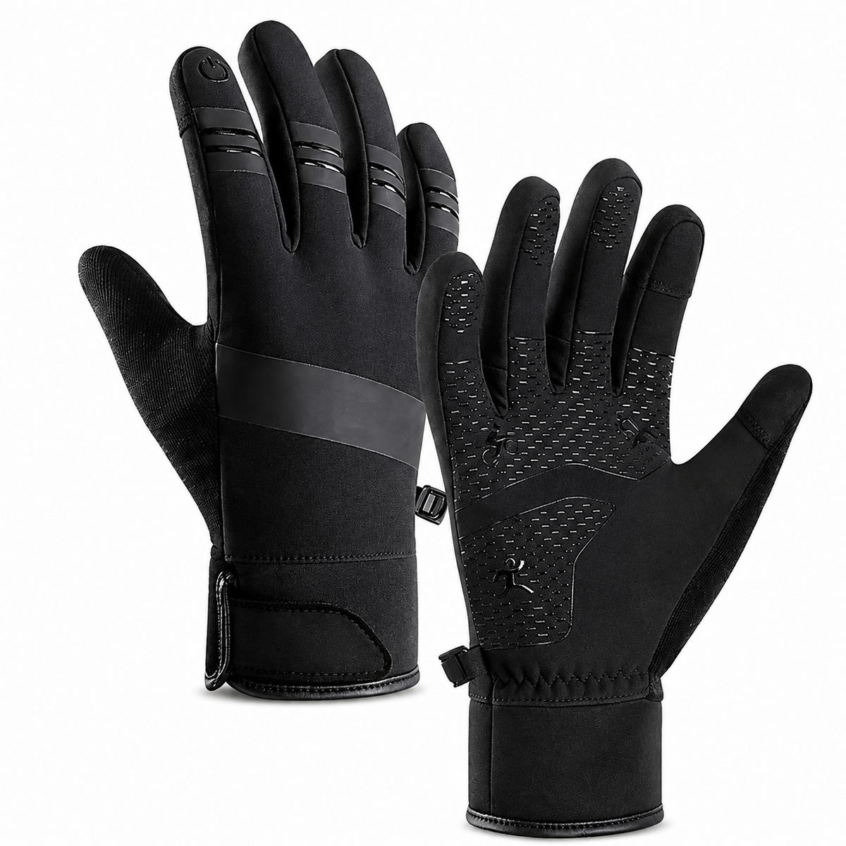 Premium Winter Cycling Gloves Waterproof Thermal Touchscreen Windproof Anti-Slip Sports Riding Gloves Insulated Outdoor Unisex Cold Weather Daily Grip