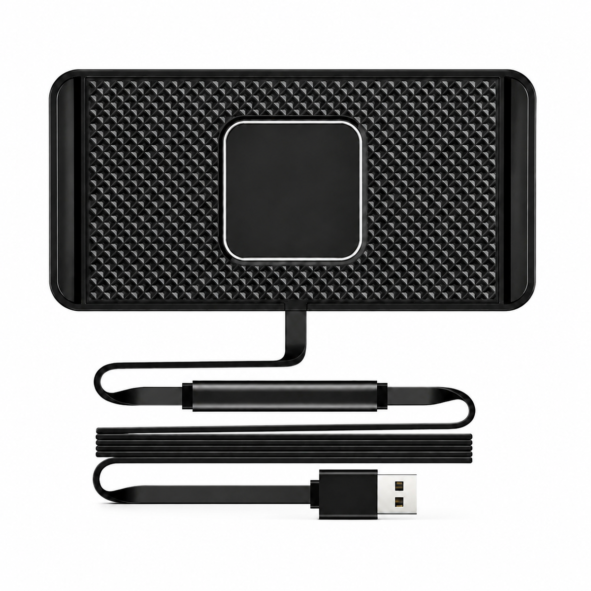 Premium Wireless Car Charger 15W Fast Wireless Charging Dashboard Phone Charging Pad Anti-Slip Silicone Cradle Dock Compatible with iPhone