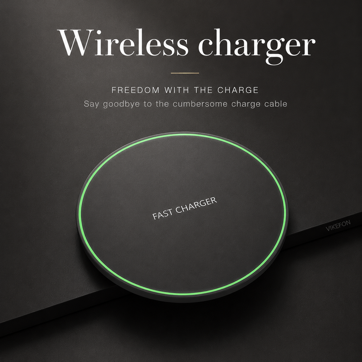 Premium Wireless Charging Pad Qi Wireless Charger USB Type C Fast Charging Slim Induction Charging Dock LED Indicator Anti Slip Safe Charging iPhone