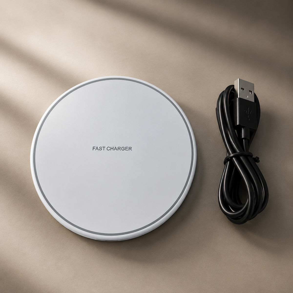 Premium Wireless Charging Pad Qi Wireless Charger USB Type C Fast Charging Slim Induction Charging Dock LED Indicator Anti Slip Safe Charging iPhone