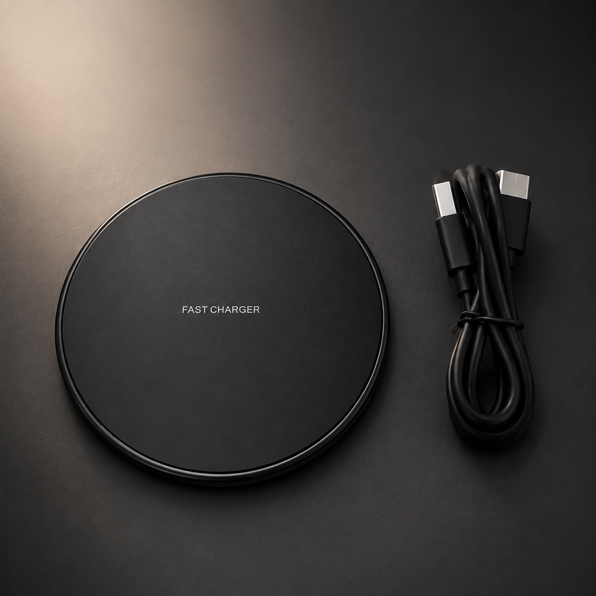 Premium Wireless Charging Pad Qi Wireless Charger USB Type C Fast Charging Slim Induction Charging Dock LED Indicator Anti Slip Safe Charging iPhone