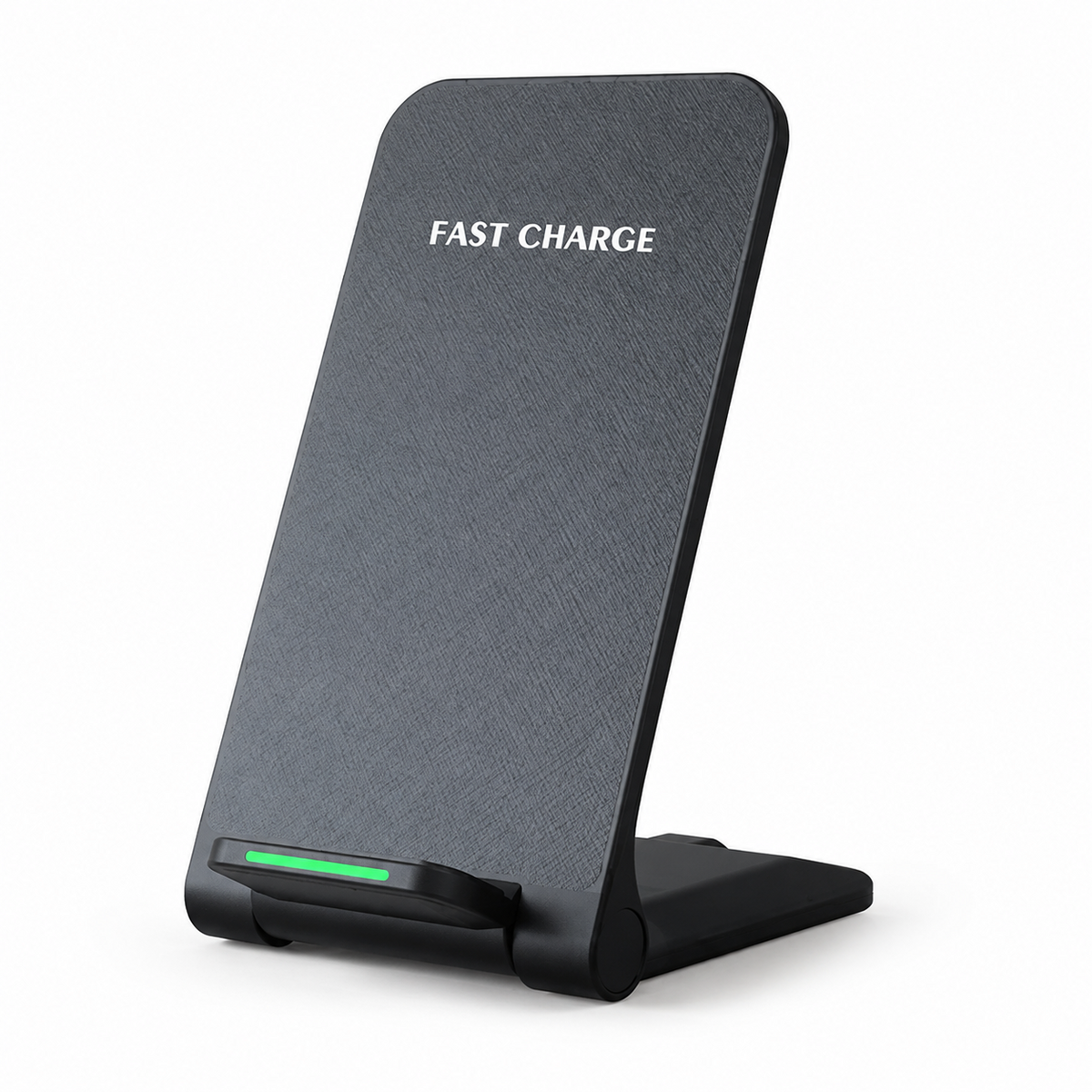 Premium Wireless Charging Stand Qi Wireless Charging Dock Dual Coil USB Type C Fast Charging Anti Slip Charging Vertical, Horizontal iPhone Compatible