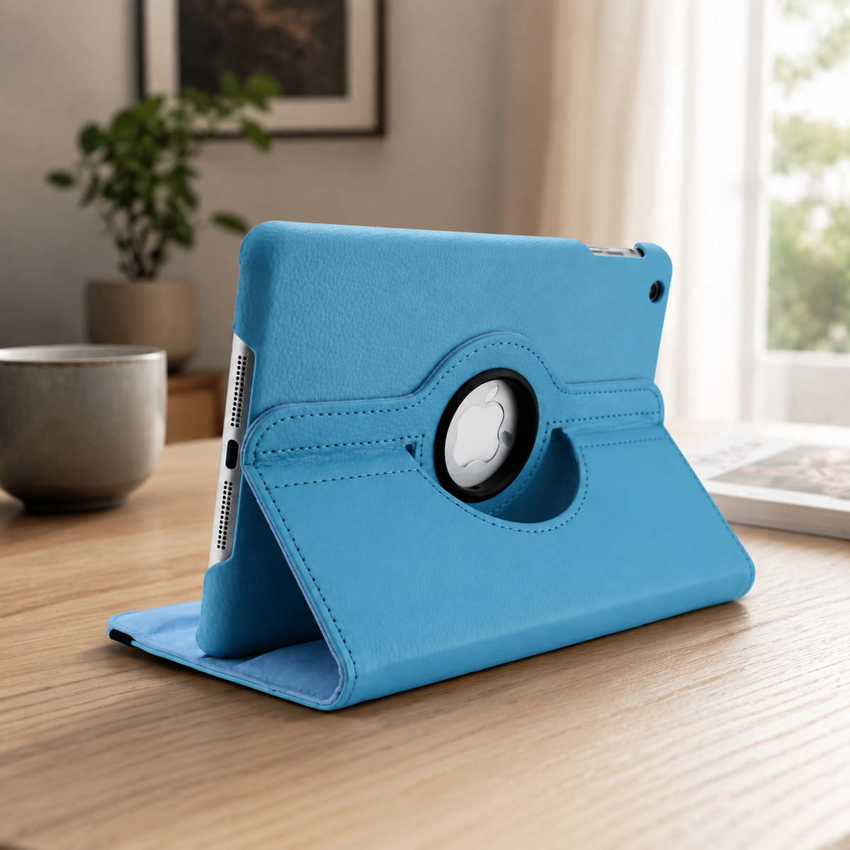 Premium iPad Case 360° Rotating PU Leather Smart Cover Auto Sleep Wake Shockproof Protective Stand Multi Angle Tablet Cases Slim Protective Cover iPad