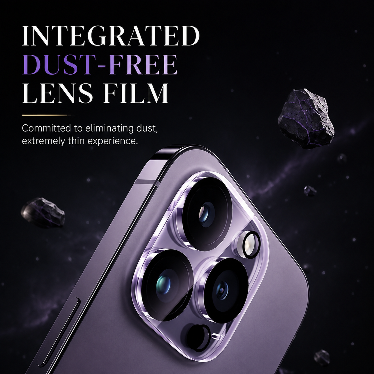 Premium iPhone Camera Lens Protector 4 Pack Tempered Glass Ultra Thin HD Clear Anti Scratch Anti Fingerprint Full Coverage Camera Lens Cover Case Friendly