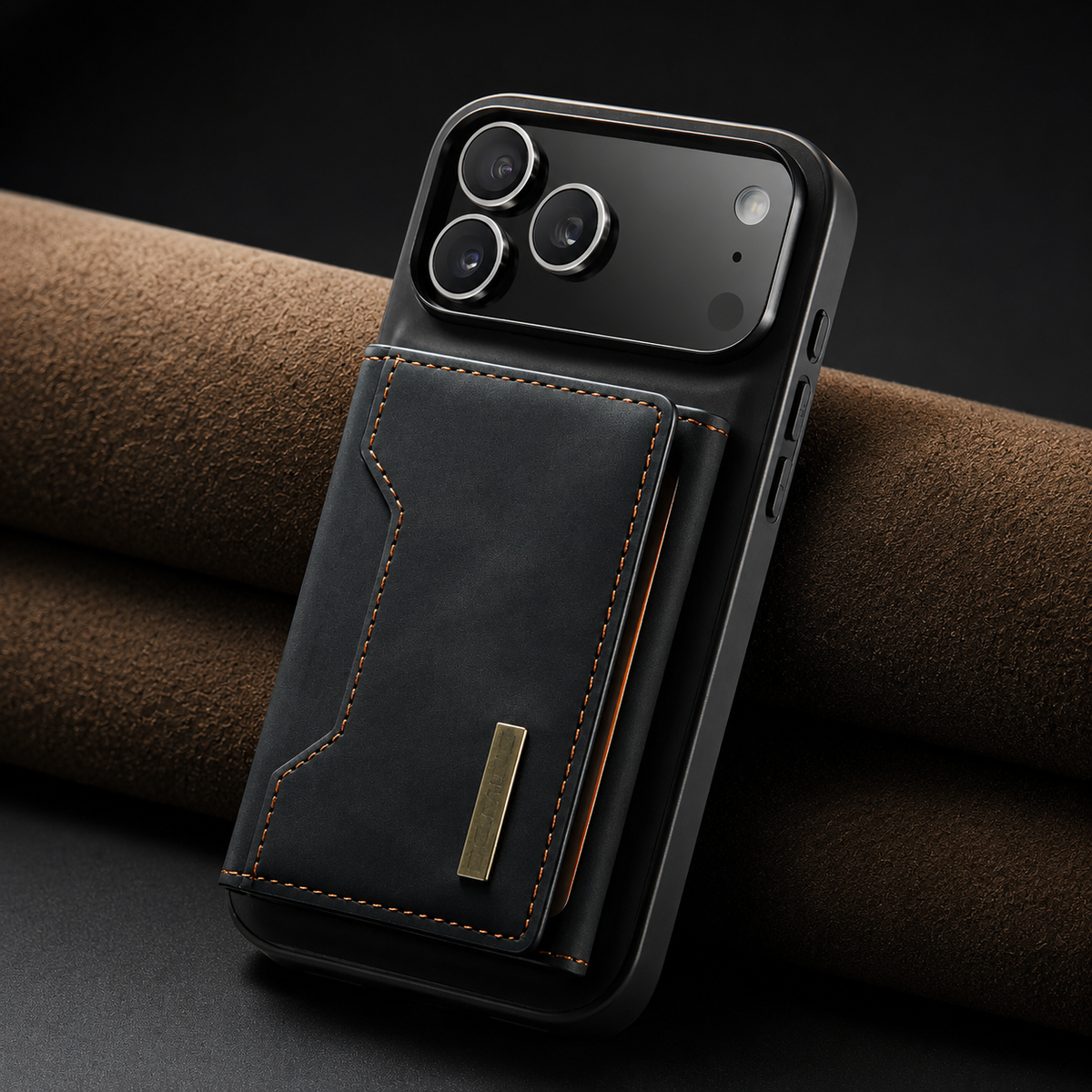 Premium iPhone Case 2 in 1 Detachable Magnetic Leather Wallet Card Holder Kickstand Full Coverage Protective Cover Slim Removable Phone Case Anti Dust