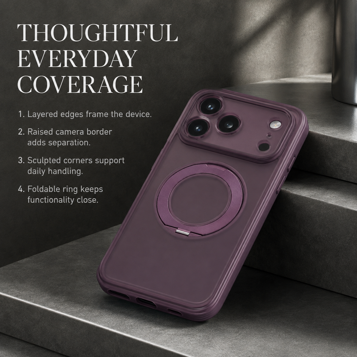 Premium iPhone Case 360 Spin Magnetic Stand Screen Protector Camera Control Button Shockproof Anti Drop Rugged Slim Durable Full Protective Phone Cover Case