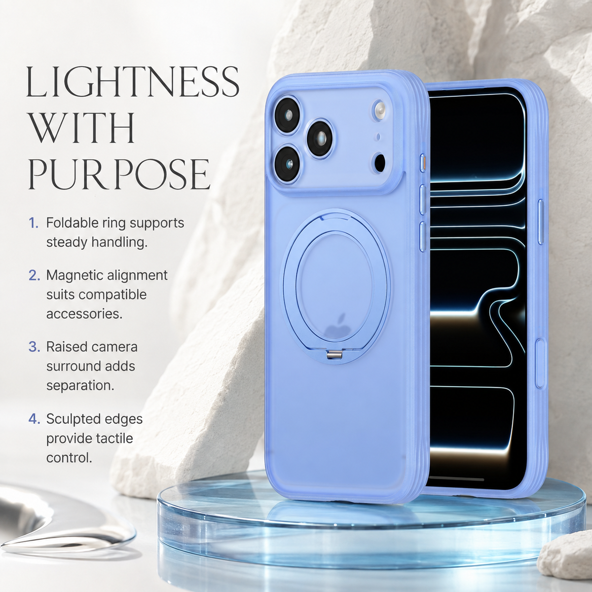 Premium iPhone Case 360 Spin Magnetic Stand Screen Protector Camera Control Button Shockproof Anti Drop Rugged Slim Durable Full Protective Phone Cover Case