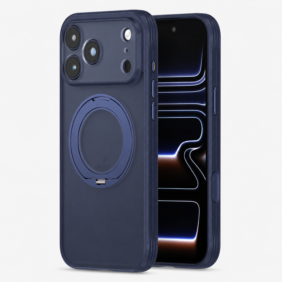 Premium iPhone Case 360 Spin Magnetic Stand Screen Protector Camera Control Button Shockproof Anti Drop Rugged Slim Durable Full Protective Phone Cover Case