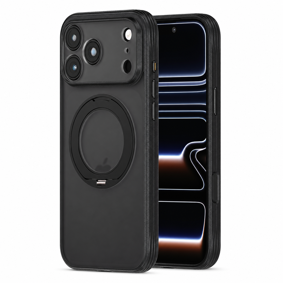 Premium iPhone Case 360 Spin Magnetic Stand Screen Protector Camera Control Button Shockproof Anti Drop Rugged Slim Durable Full Protective Phone Cover Case
