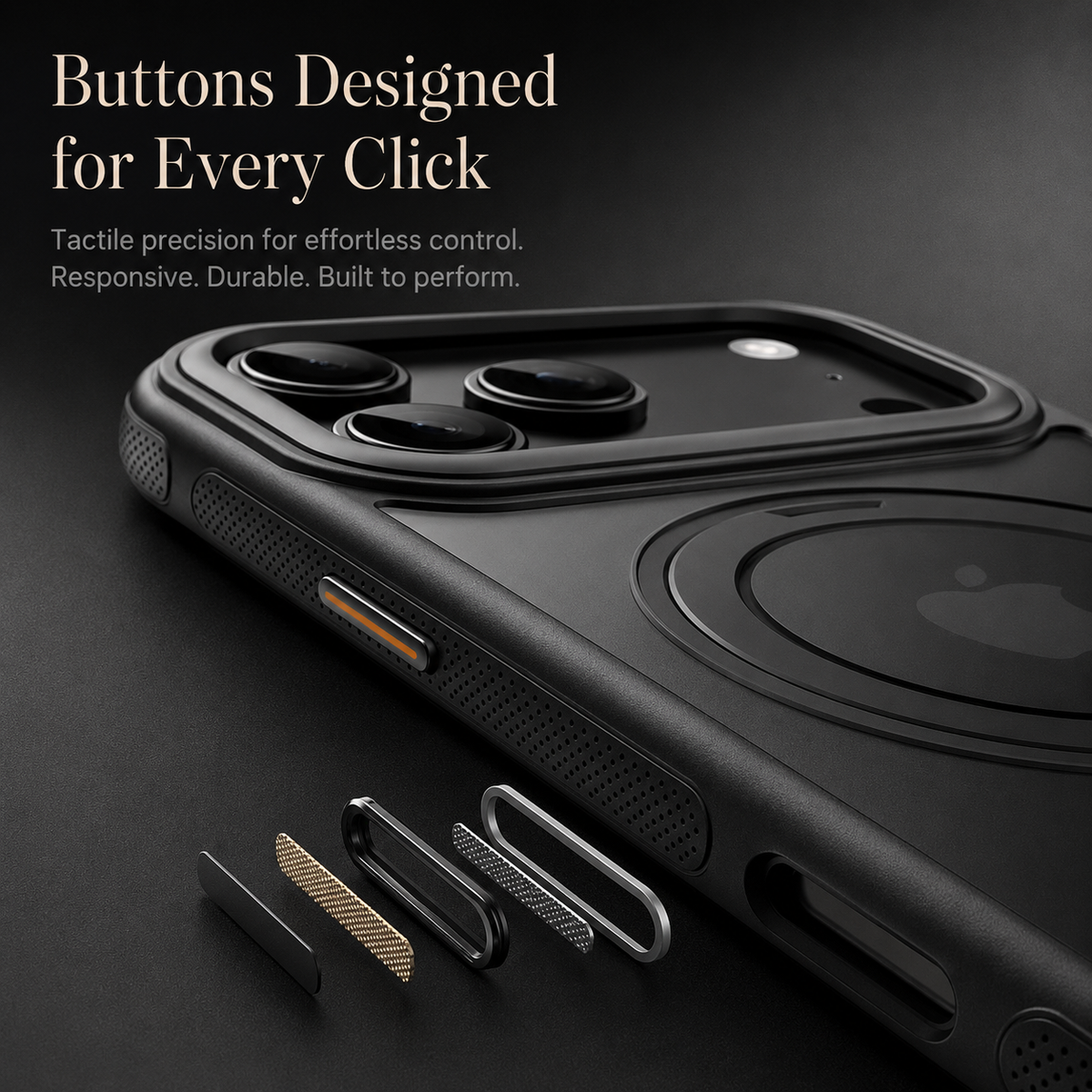 Premium iPhone Case 360° Mechanical Torque Rotating Stand MagSafe Shockproof Metal PC TPU Protective Cover for Everyday Use for Secure Daily Handling