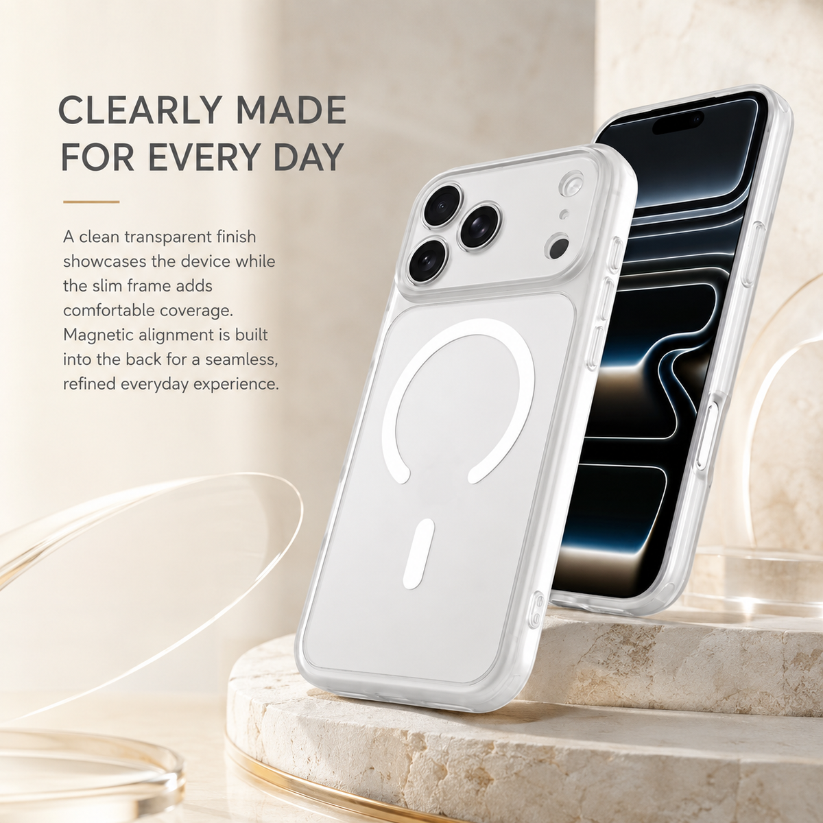 Premium iPhone Case 5G Wireless Charging Shockproof Hard Back Slim Lightweight Anti Scratch Non Slip Durable Full Coverage Protective Phone Cover Case