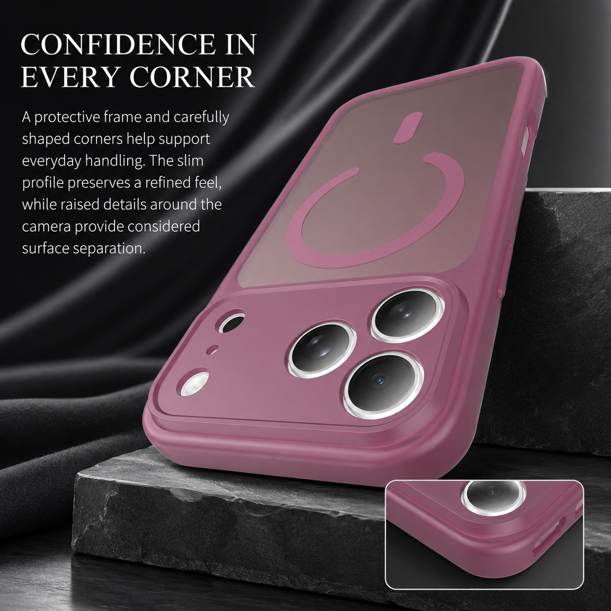 Premium iPhone Case 5G Wireless Charging Shockproof Hard Back Slim Lightweight Anti Scratch Non Slip Durable Full Coverage Protective Phone Cover Case