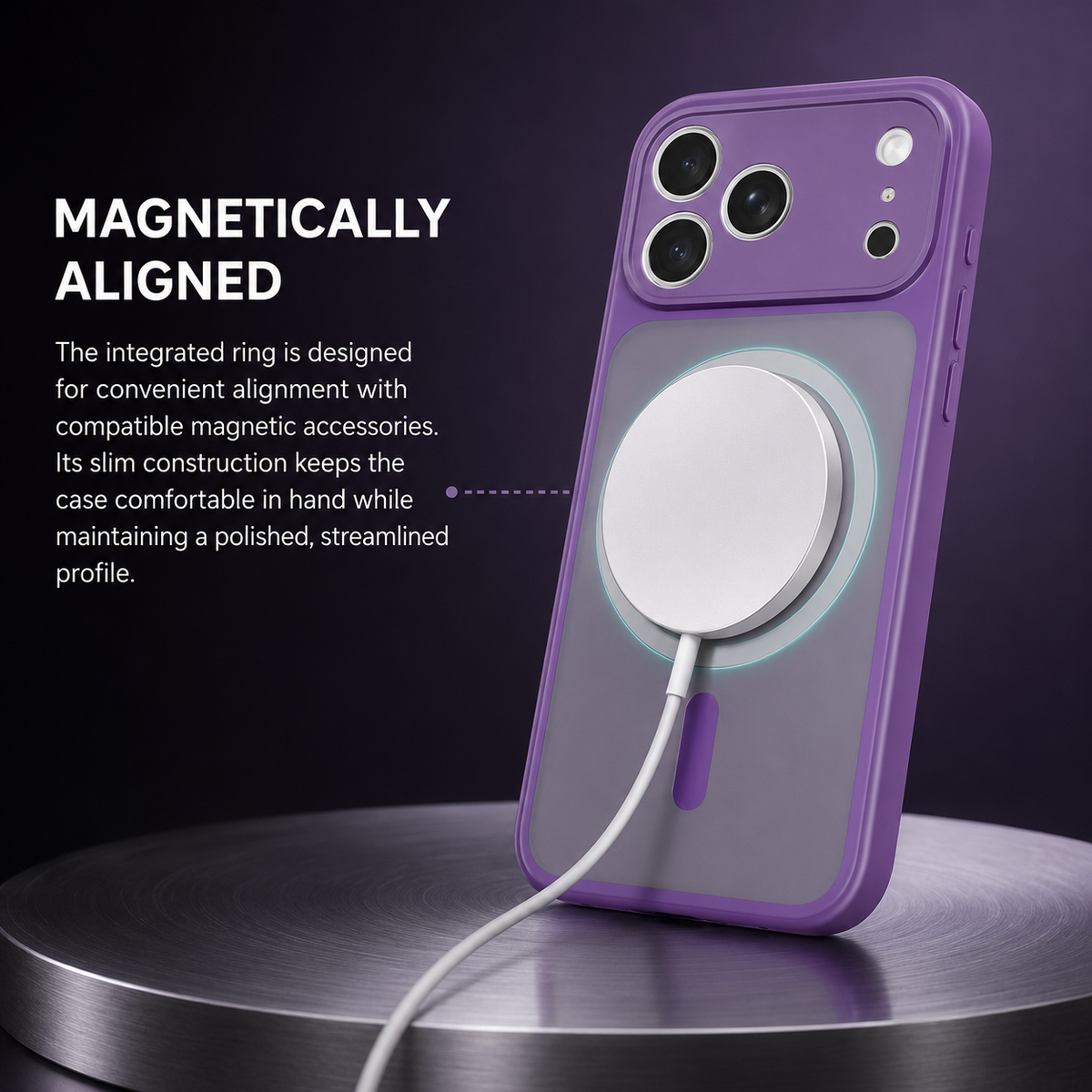 Premium iPhone Case 5G Wireless Charging Shockproof Hard Back Slim Lightweight Anti Scratch Non Slip Durable Full Coverage Protective Phone Cover Case