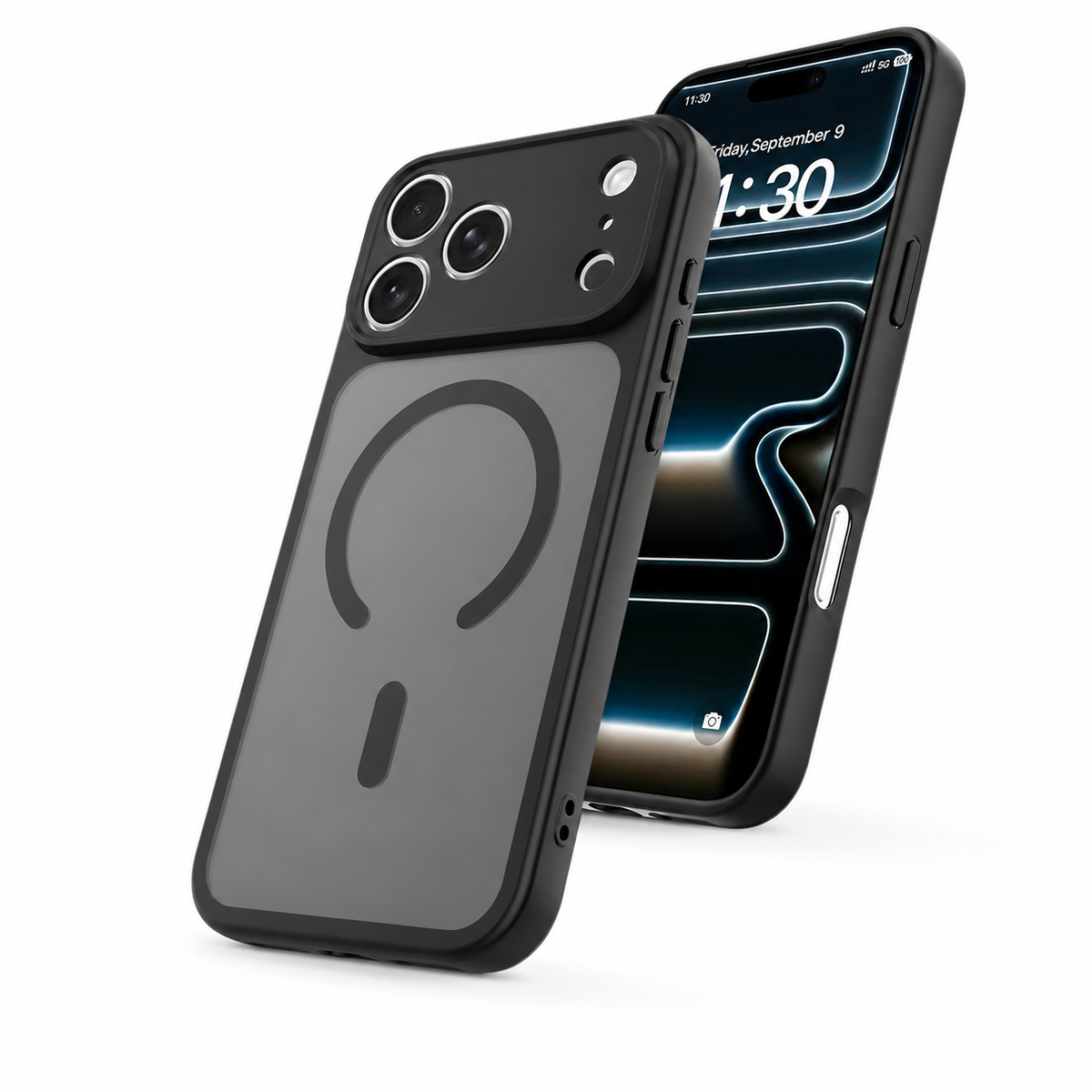 Premium iPhone Case 5G Wireless Charging Shockproof Hard Back Slim Lightweight Anti Scratch Non Slip Durable Full Coverage Protective Phone Cover Case