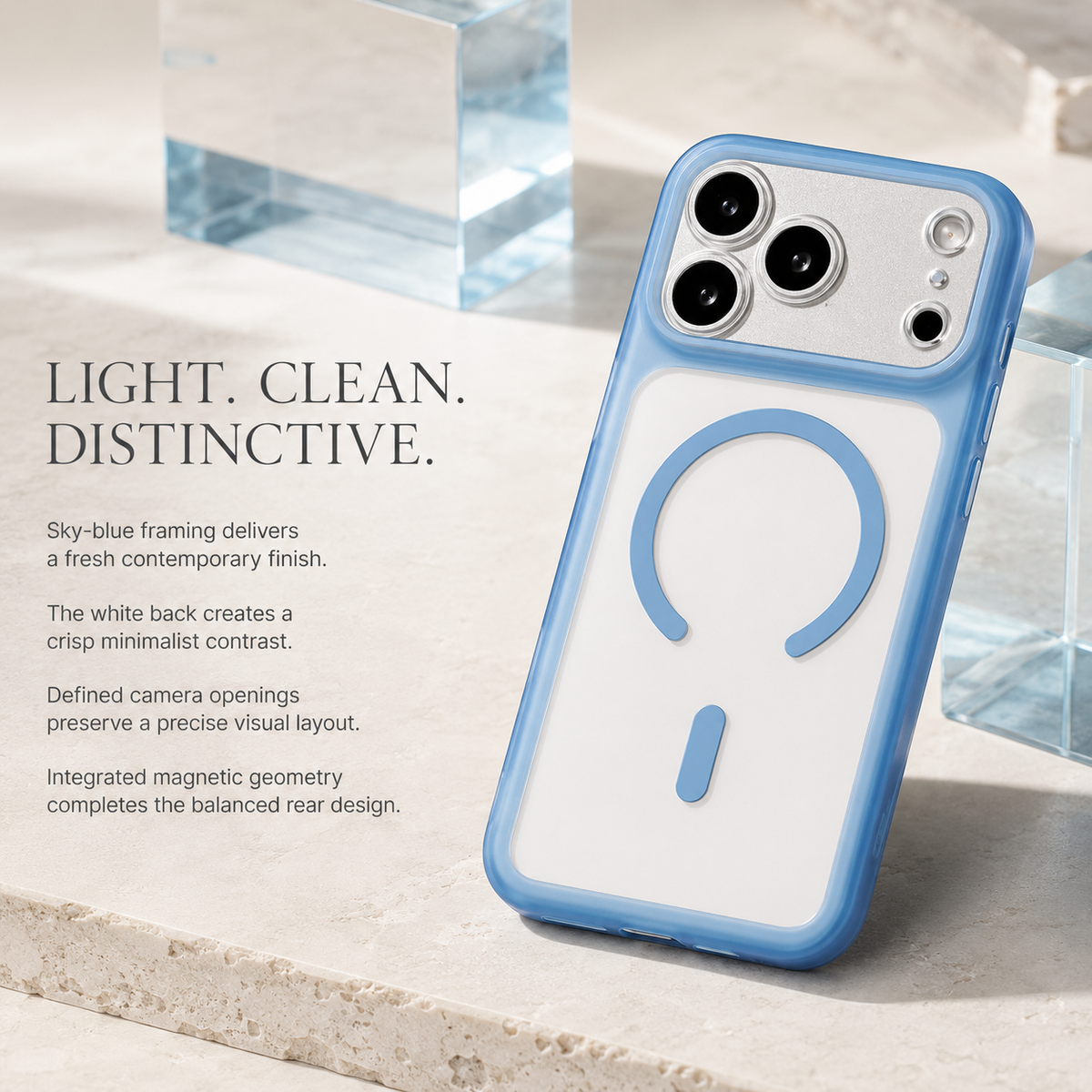 Premium iPhone Case Air Cushion Shockproof Magnetic Clear Transparent Precision Cut Slim Anti Drop Scratch Resistant Durable Protective Phone Cover Shell Case