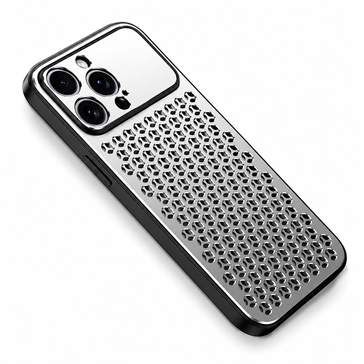 Premium iPhone Case Aluminum Alloy Metal Breathable Back Cover Anti Fingerprint Anti Scratch Dust Resistant Slim Lightweight Protective Case