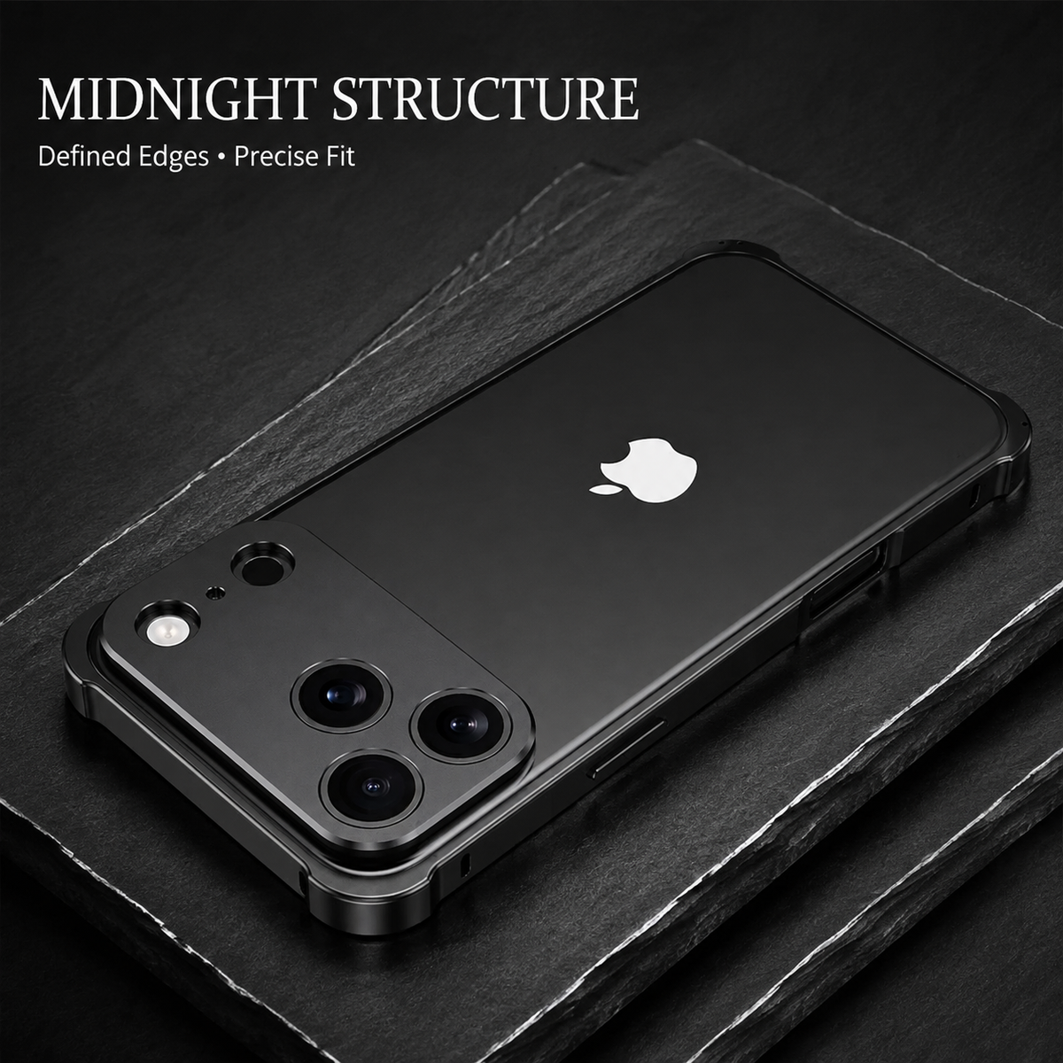 Premium iPhone Case Aluminum Alloy Metal Frame Bumper Camera Lens Protection Shockproof Slim Anti Scratch Reinforced Edge Protective Cover Case Design
