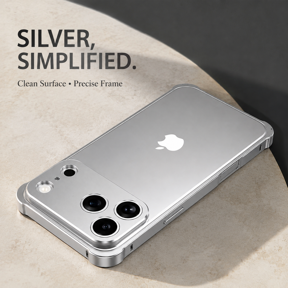 Premium iPhone Case Aluminum Alloy Metal Frame Bumper Camera Lens Protection Shockproof Slim Anti Scratch Reinforced Edge Protective Cover Case Design