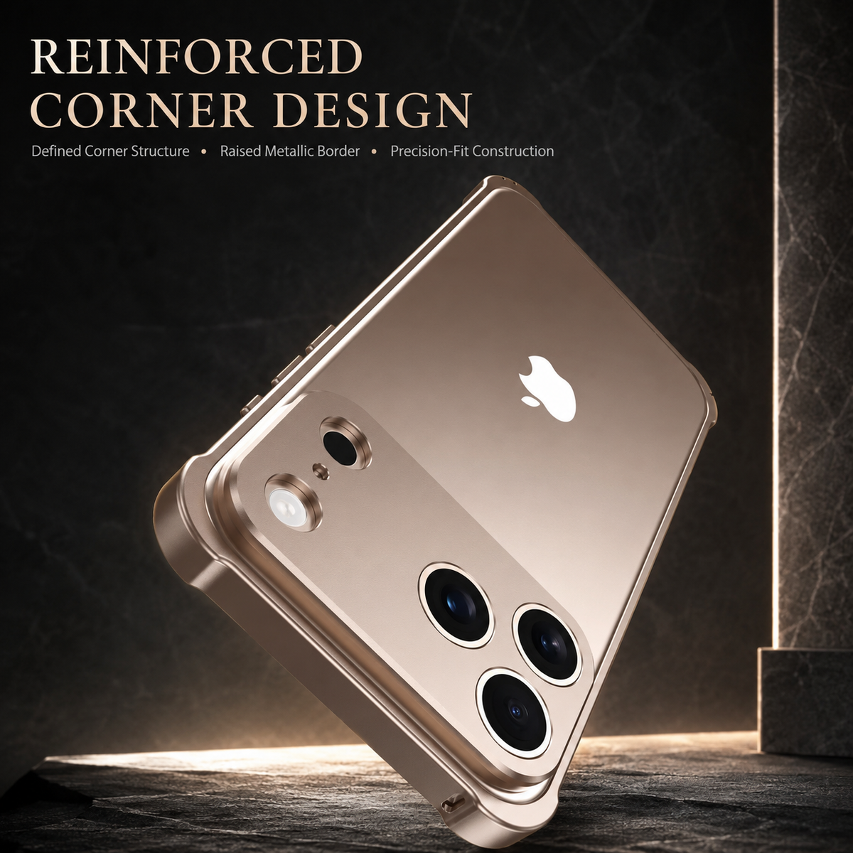 Premium iPhone Case Aluminum Alloy Metal Frame Bumper Camera Lens Protection Shockproof Slim Anti Scratch Reinforced Edge Protective Cover Case Design