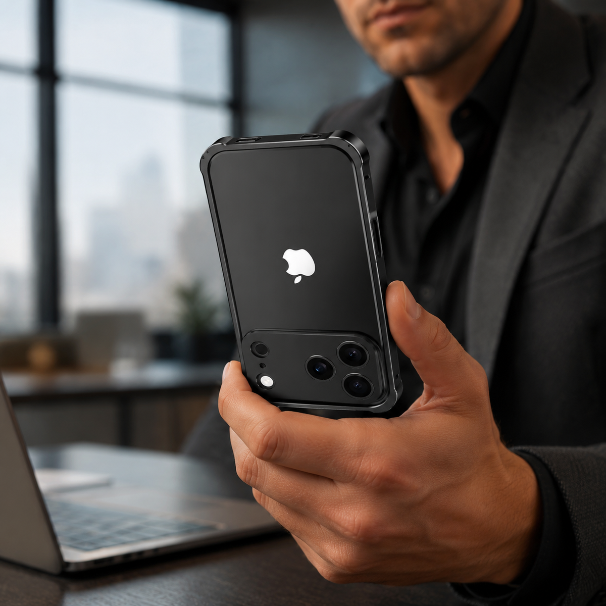 Premium iPhone Case Aluminum Alloy Metal Frame Bumper Camera Lens Protection Shockproof Slim Anti Scratch Reinforced Edge Protective Cover Case Design