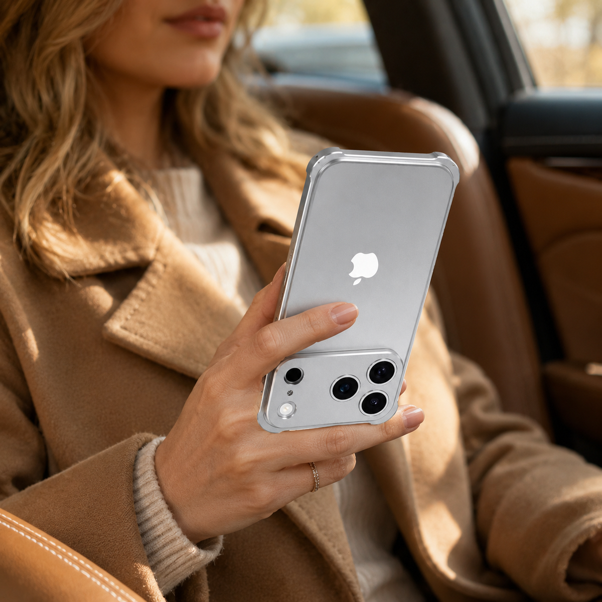 Premium iPhone Case Aluminum Alloy Metal Frame Bumper Camera Lens Protection Shockproof Slim Anti Scratch Reinforced Edge Protective Cover Case Design