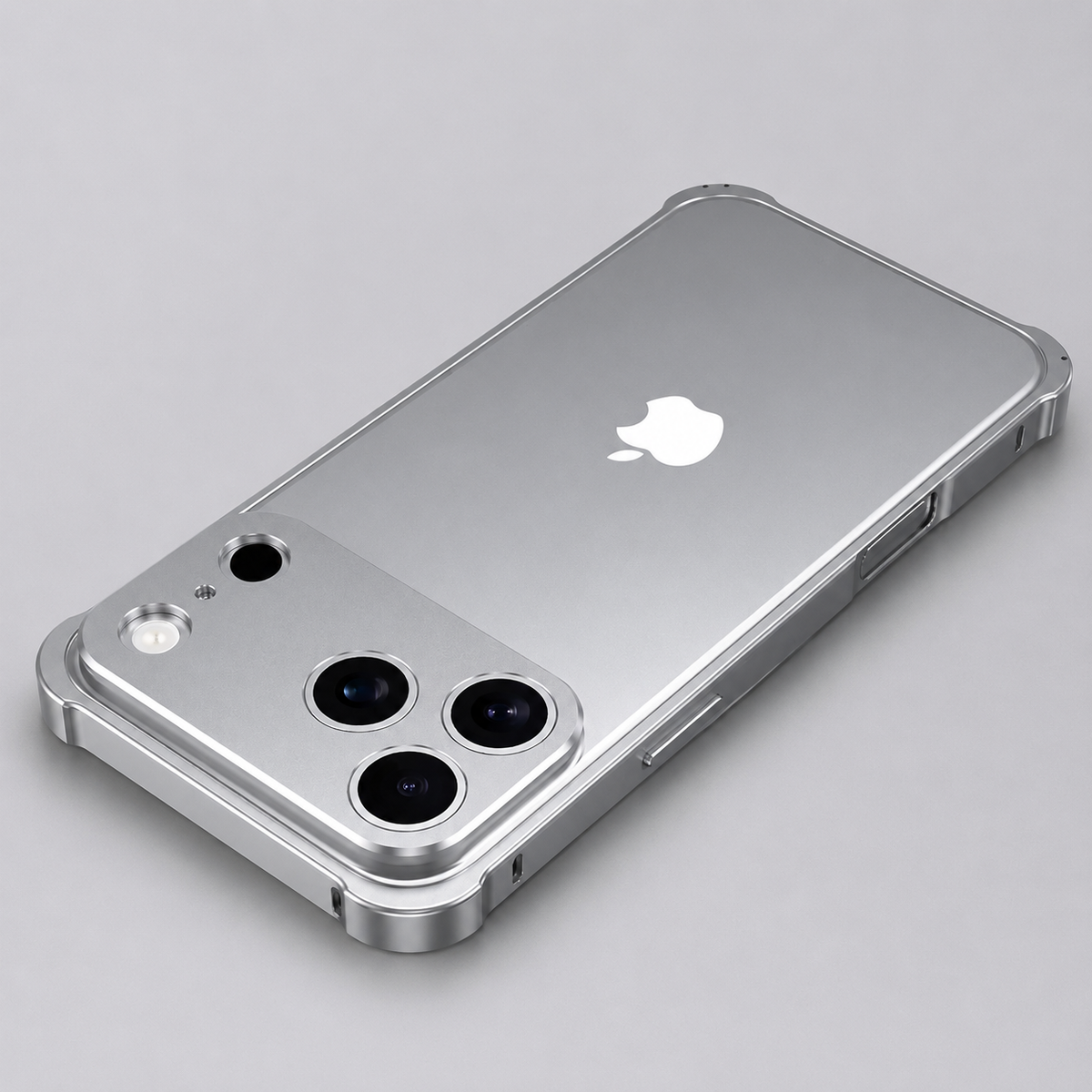 Premium iPhone Case Aluminum Alloy Metal Frame Bumper Camera Lens Protection Shockproof Slim Anti Scratch Reinforced Edge Protective Cover Case Design