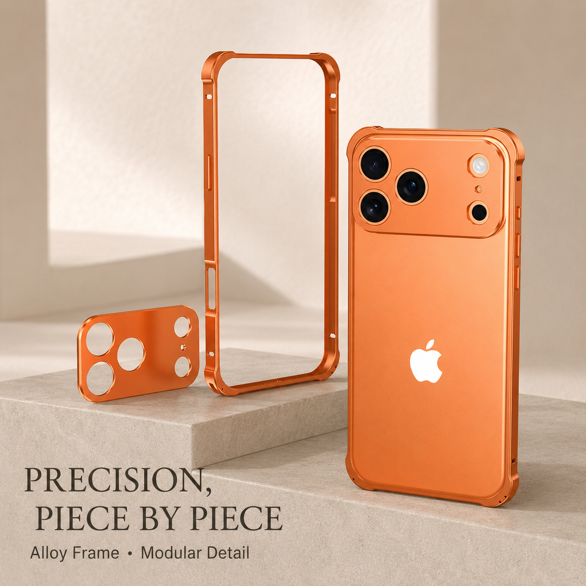Premium iPhone Case Aluminum Alloy Metal Frame Bumper Camera Lens Protection Shockproof Slim Anti Scratch Reinforced Edge Protective Cover Case Design