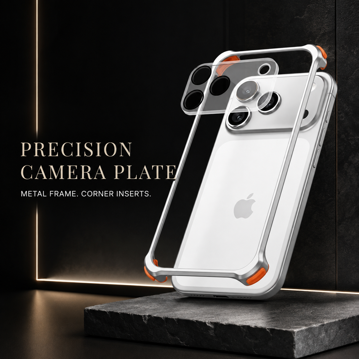 Premium iPhone Case Aluminum Alloy Metal Frame Lens Protector Silicone Lining Shockproof Anti Scratch Non Slip Tough Protective Bumper Cover Case Design