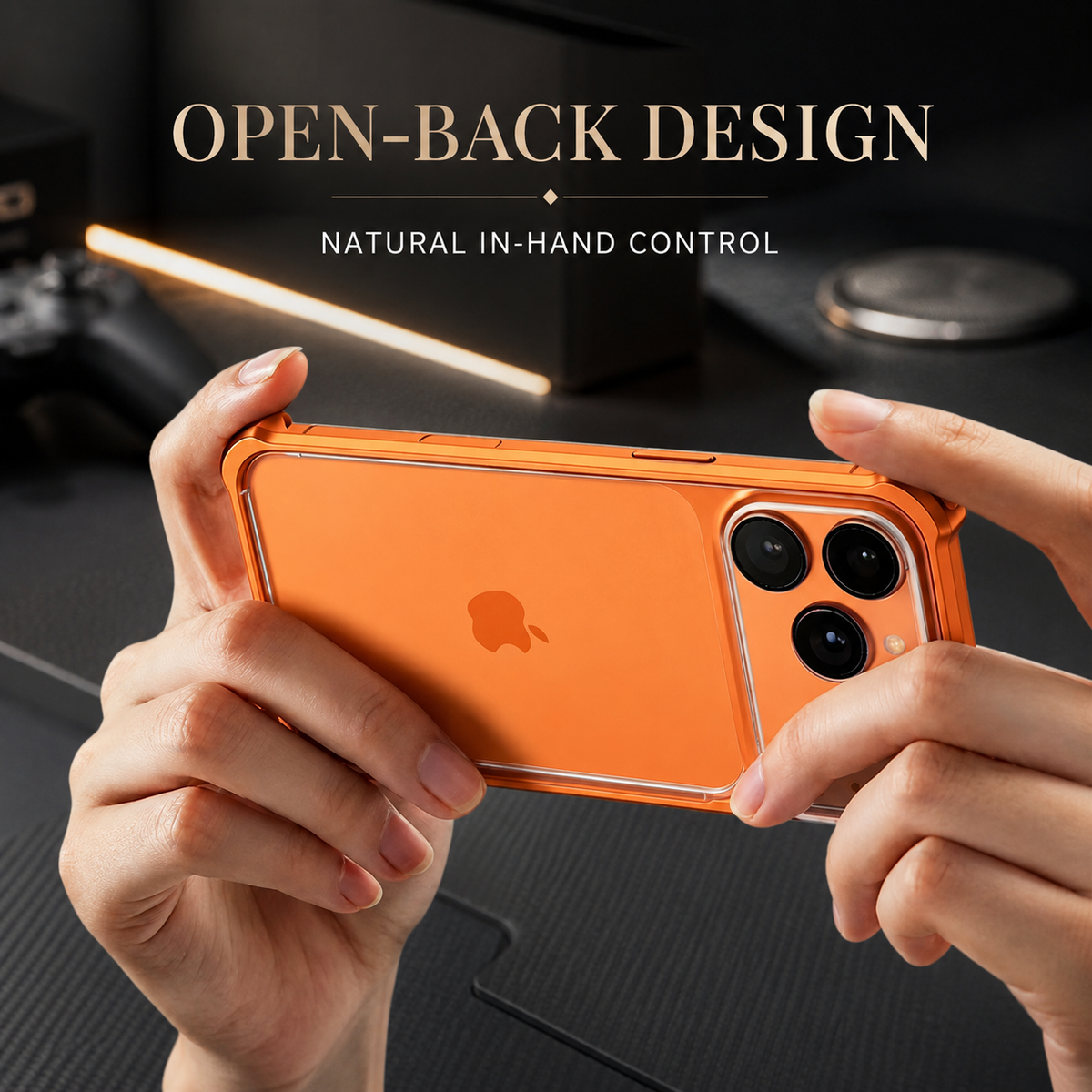 Premium iPhone Case Aluminum Alloy Metal Frame Lens Protector Silicone Lining Shockproof Anti Scratch Non Slip Tough Protective Bumper Cover Case Design