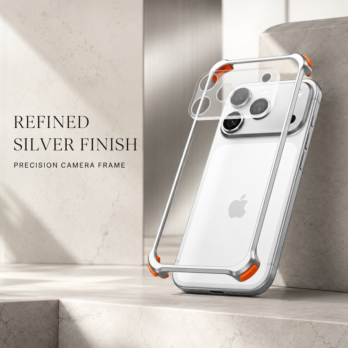Premium iPhone Case Aluminum Alloy Metal Frame Lens Protector Silicone Lining Shockproof Anti Scratch Non Slip Tough Protective Bumper Cover Case Design