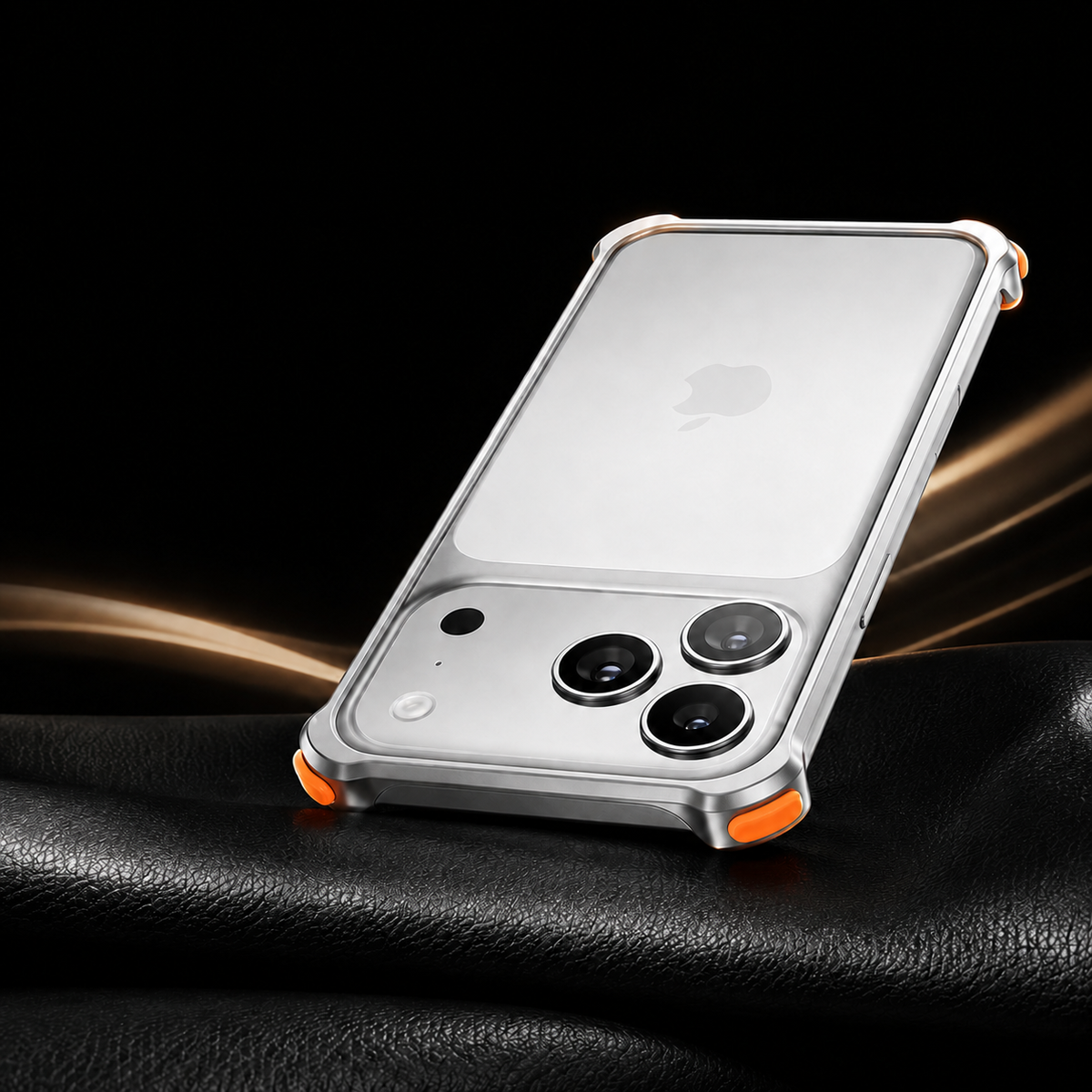 Premium iPhone Case Aluminum Alloy Metal Frame Lens Protector Silicone Lining Shockproof Anti Scratch Non Slip Tough Protective Bumper Cover Case Design