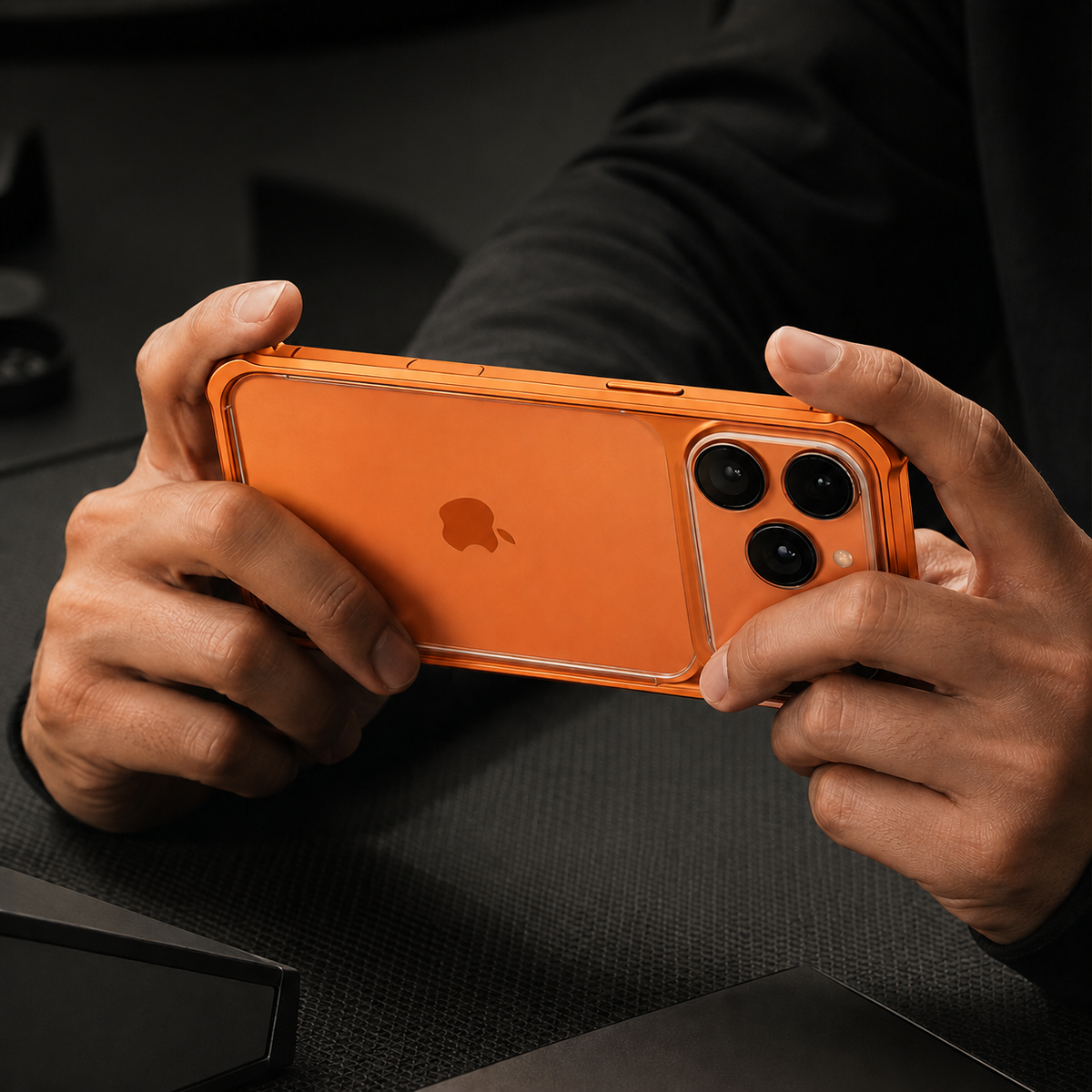 Premium iPhone Case Aluminum Alloy Metal Frame Lens Protector Silicone Lining Shockproof Anti Scratch Non Slip Tough Protective Bumper Cover Case Design