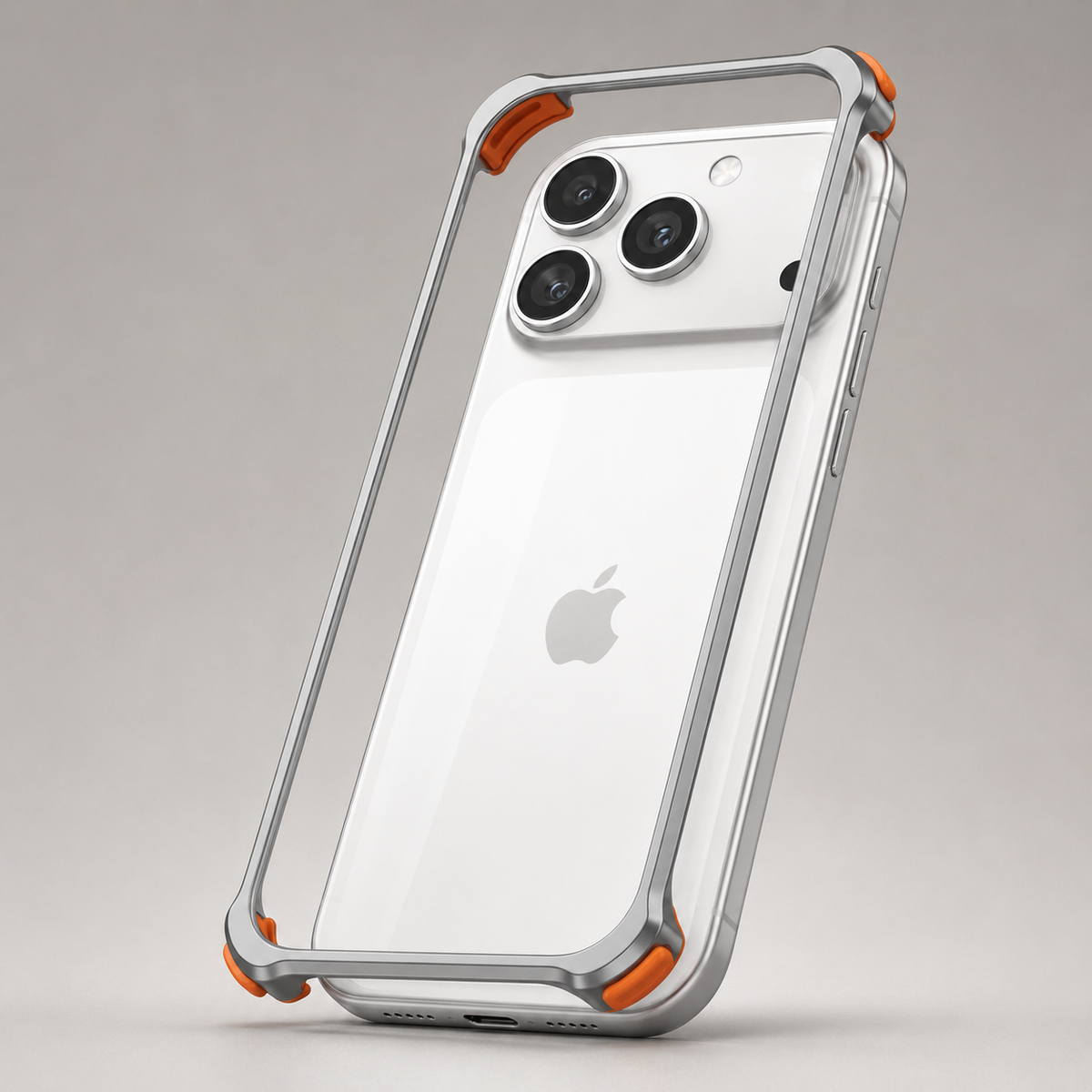 Premium iPhone Case Aluminum Alloy Metal Frame Lens Protector Silicone Lining Shockproof Anti Scratch Non Slip Tough Protective Bumper Cover Case Design
