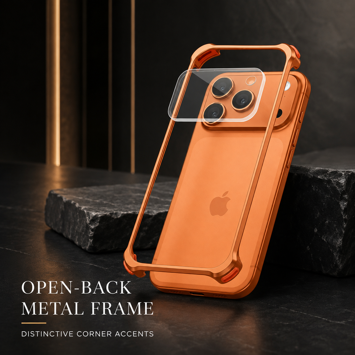 Premium iPhone Case Aluminum Alloy Metal Frame Lens Protector Silicone Lining Shockproof Anti Scratch Non Slip Tough Protective Bumper Cover Case Design