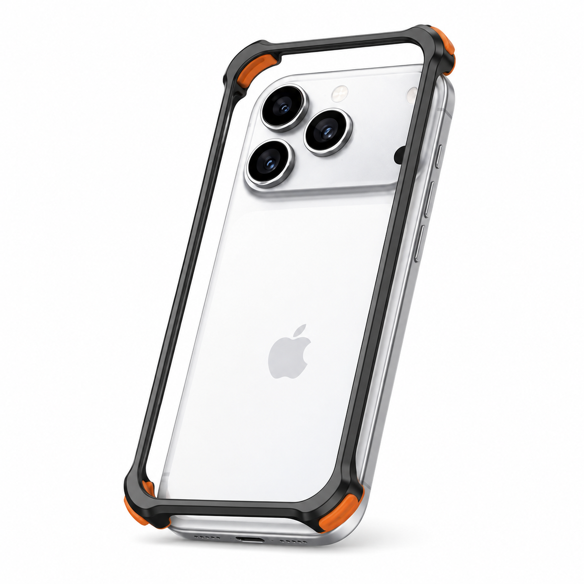 Premium iPhone Case Aluminum Alloy Metal Frame Lens Protector Silicone Lining Shockproof Anti Scratch Non Slip Tough Protective Bumper Cover Case Design