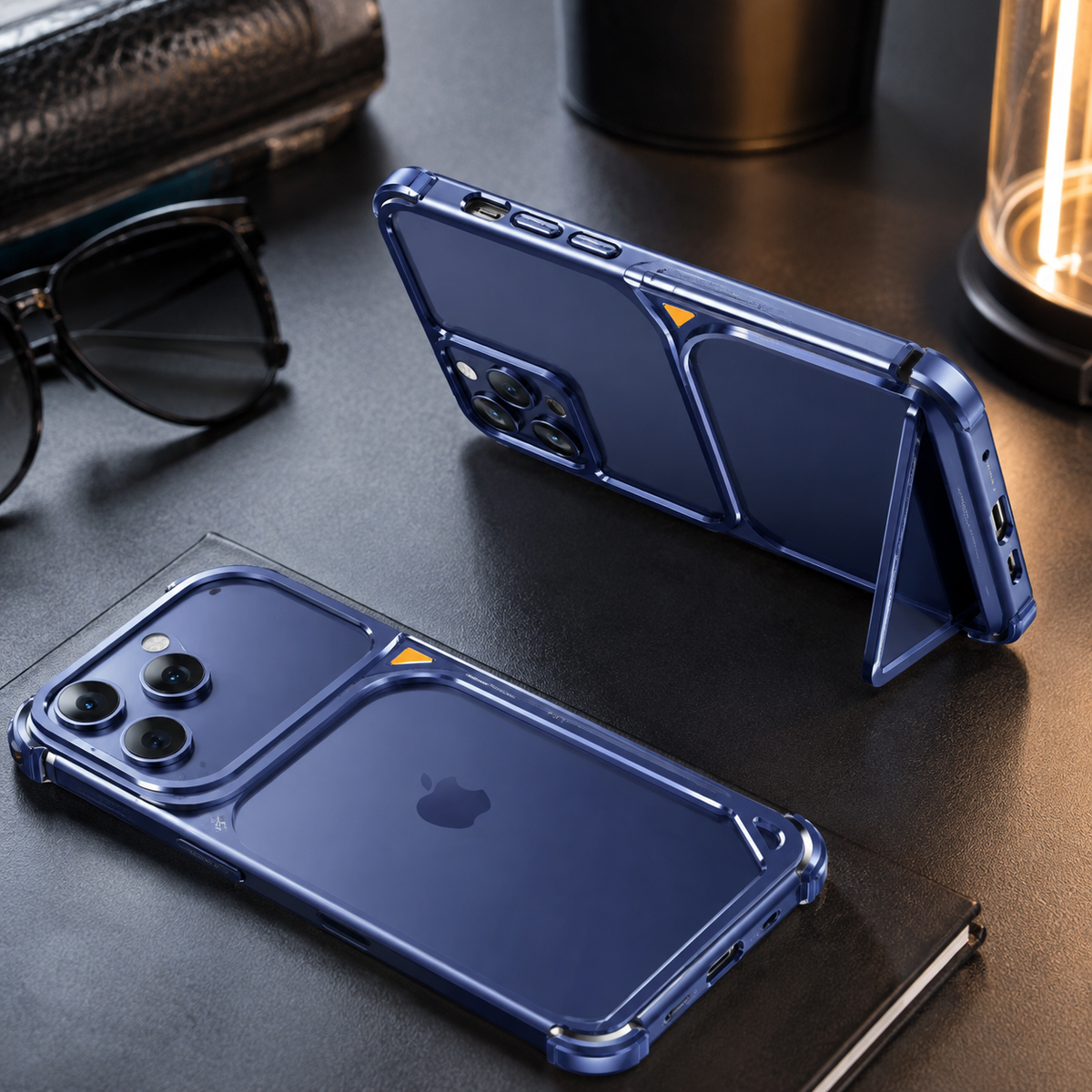Premium iPhone Case Aluminum Frame MagSafe Compatible Lens Holder Wireless Charging Slim Metal Shockproof Anti Scratch Non Slip Protective Design
