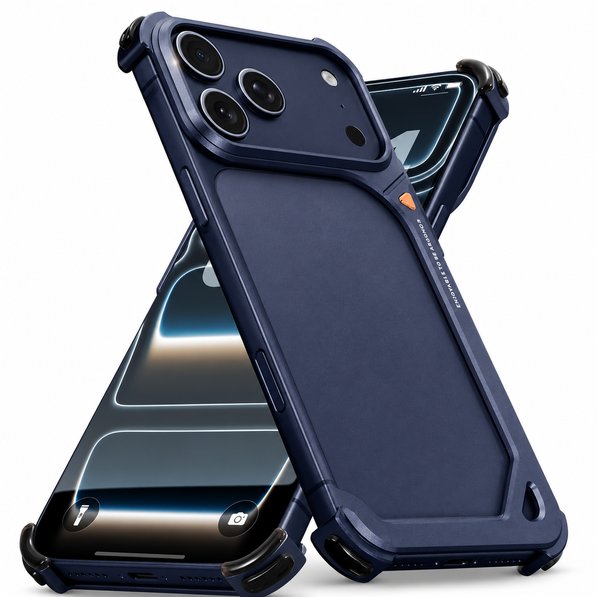 Premium iPhone Case Aluminum Frame MagSafe Compatible Lens Holder Wireless Charging Slim Metal Shockproof Anti Scratch Non Slip Protective Design