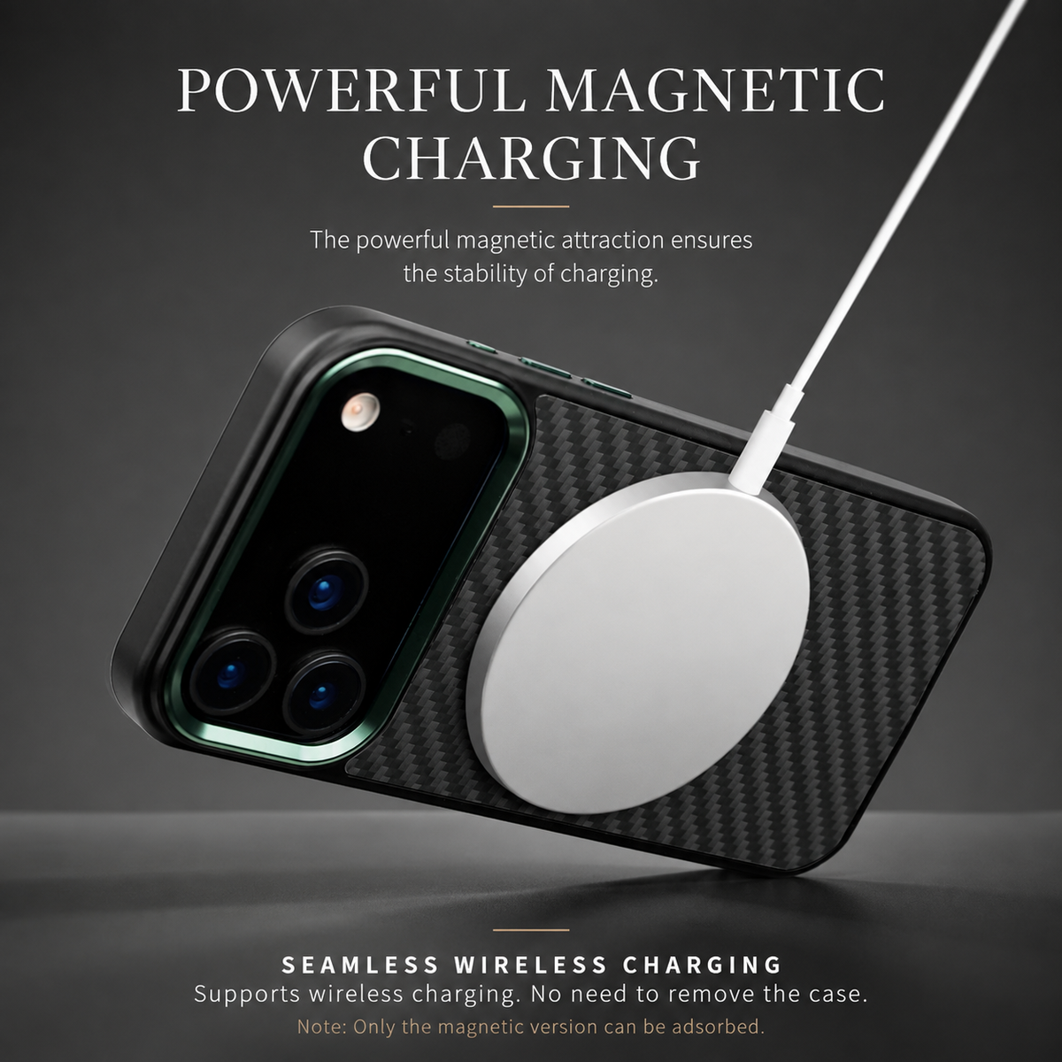 Premium iPhone Case Aramid Fiber Kevlar Magnetic MagSafe Compatible Wireless Charging Full Coverage Ultra Light Anti Scratch Non Slip Protective Cover